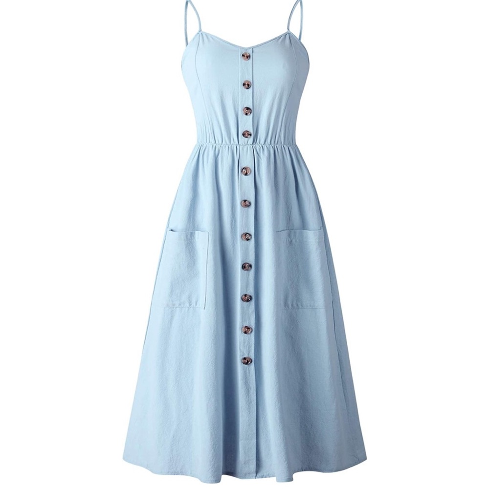 Baby Blue Dress — Size Large